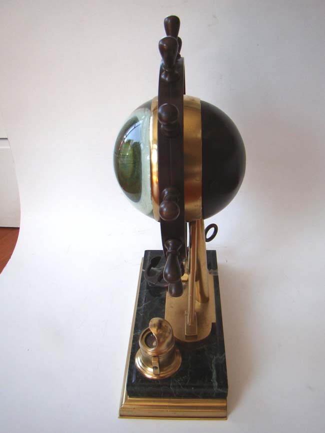 A fine bronze ship's helm clock made in France circa 1895 — image 3